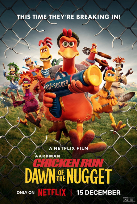 Chicken Run_ Dawn of the Nugget (2023)_10 Movie Film Poster Canvas iconic design