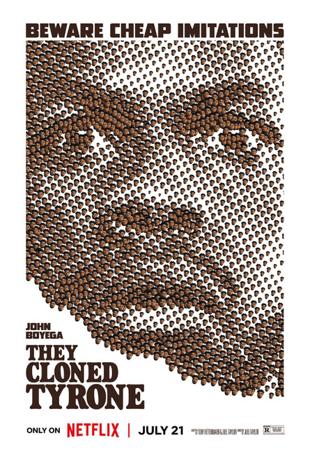 They Cloned Tyrone (2023)_5 Poster Canvas Movie Film Print A0 A1 A2 A3 A4 A5 A6