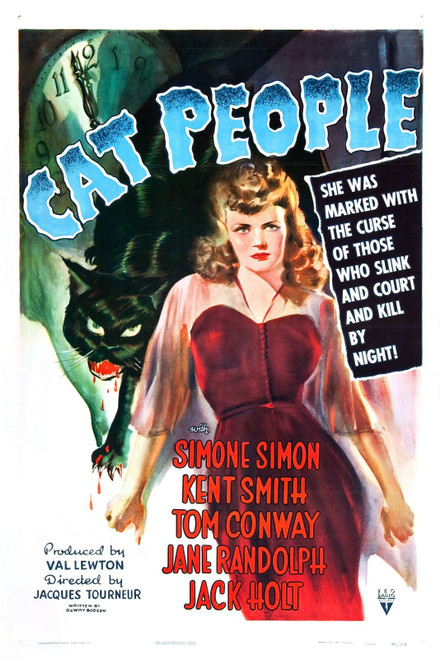 Cat People 01 Poster Canvas Movie Film Print A0 A1 A2 A3 A4 A5 A6 Art Wall Decor