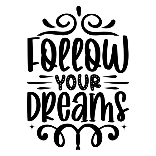 Follow Your Dreams-01 (3) Poster Canvas Movie Film Print A0 A1 A2 A3 A4 A5 A6 Ar