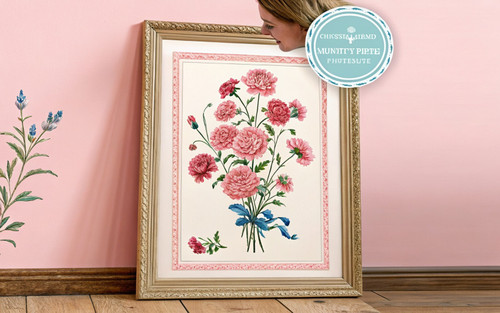 Vintage Archive Floral Study Bouquet Spring Art Print - Unframed A6 A5 A4 A3 A2