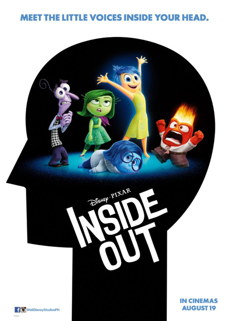 Inside Out (2015)_2 Poster Canvas Movie Film Print A0 A1 A2 A3 A4 A5 A6 Art Wall