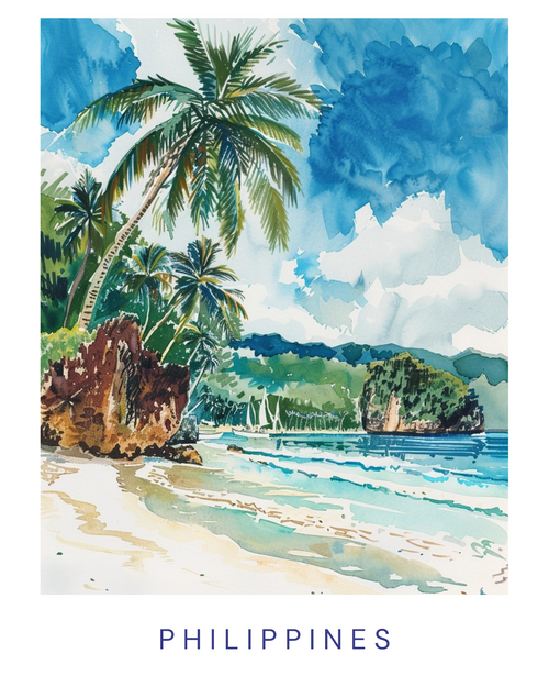 Philippines (3) Poster Canvas Travel Holiday Trip Print Turism A0 A1 A2 A3 A4 A5