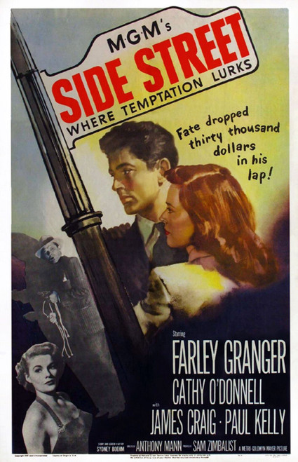 Side Street (1950)_1 Poster Canvas Movie Film Print A0 A1 A2 A3 A4 A5 A6 Art Wal