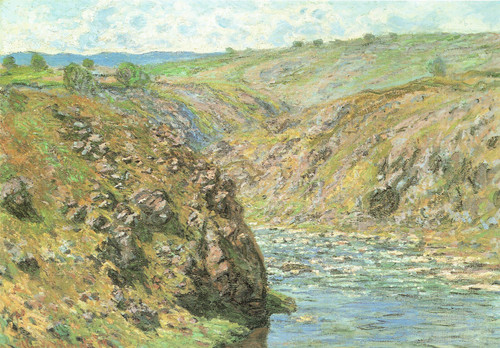 Monet- Ravine of the Creuse in Sunlight Poster Canvas Movie Film Print A0 A1 A2