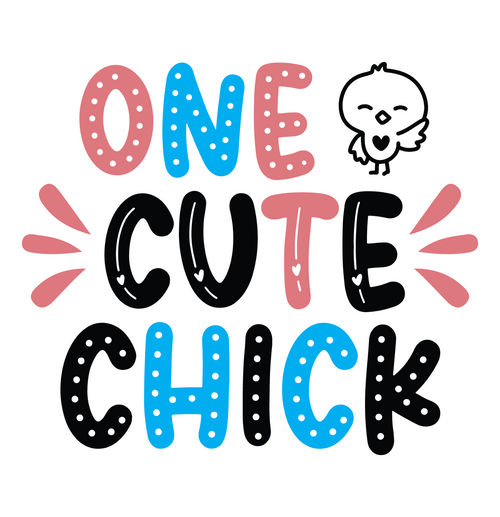One Cute Chick-01 Poster Canvas Movie Film Print A0 A1 A2 A3 A4 A5 A6 Art Wall D