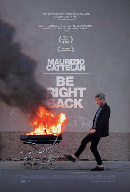 Maurizio Cattelan_ Be Right Back (2016)_0 Poster Canvas Movie Film Print A0 A1 A