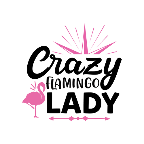 Crazy Flamingo Lady-01 (11) Poster Canvas Movie Film Print A0 A1 A2 A3 A4 A5 A6
