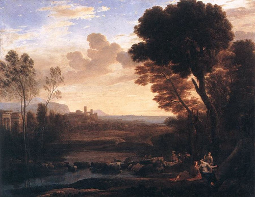 Landscape_with_Paris_and_Oenone_WGA Poster Canvas Movie Film Print A0 A1 A2 A3 A