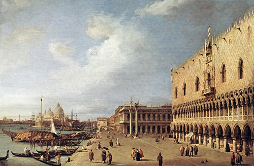 Canaletto_View_of_the_Ducal_Palace Poster Canvas Movie Film Print A0 A1 A2 A3 A4