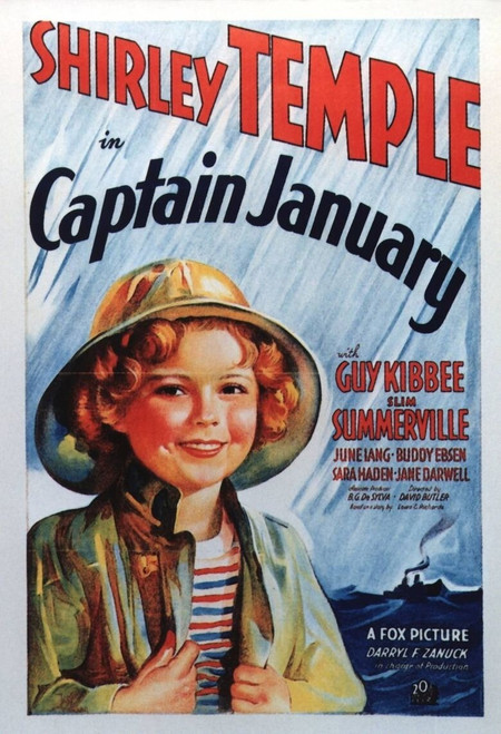 Captain January (1936)_2 Movie Film Poster Canvas iconic design