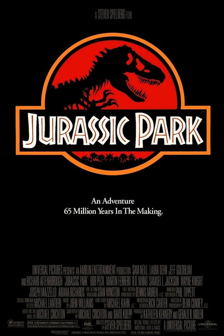 Jurassic Park Poster Poster Canvas Movie Film Print A0 A1 A2 A3 A4 A5 A6 Art Wal