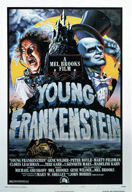 Young Frankenstein - 1974 Poster Canvas Movie Film Print A0 A1 A2 A3 A4 A5 A6 Ar
