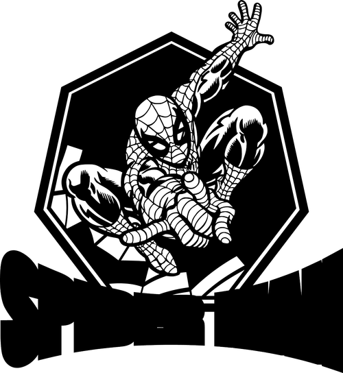 Spideman black & white6 Poster Canvas Movie Film Print A0 A1 A2 A3 A4 A5 A6 Art