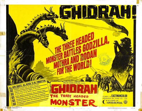 Ghidrah 05 Poster Canvas Movie Film Print A0 A1 A2 A3 A4 A5 A6 Art Wall Decorati