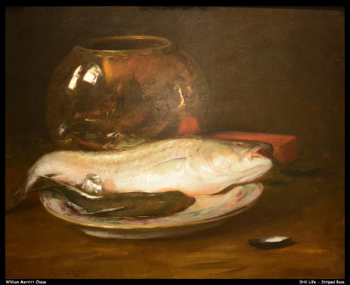 william-merritt-chase--still-life---striped-bass--jpb_15501336498_o(1) Poster Ca