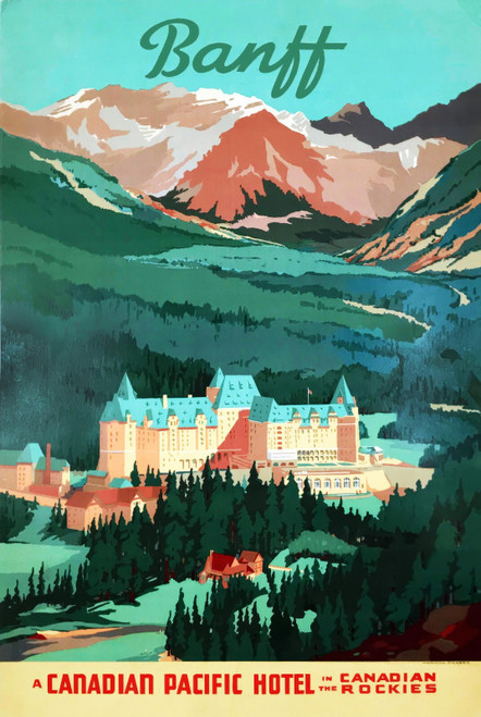 51206376041_BARBER, Herman. Banff, A Canadian Pacific Hotel-artofuniverse0