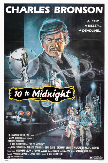 10 To Midnight 01 Poster Canvas Movie Film Print A0 A1 A2 A3 A4 A5 A6 Art Wall D