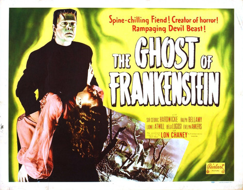 Ghost Of Frankenstein 03 Poster Canvas Movie Film Print A0 A1 A2 A3 A4 A5 A6 Art