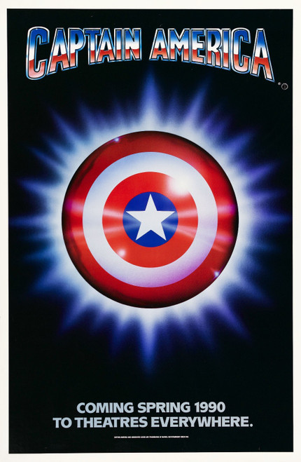 Captain America (1990)_0 Movie Film Poster Canvas iconic design