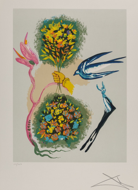 Salvador Dali - Madam butterfly & the dream 1978 Picture 2 Poster Canvas Movie F