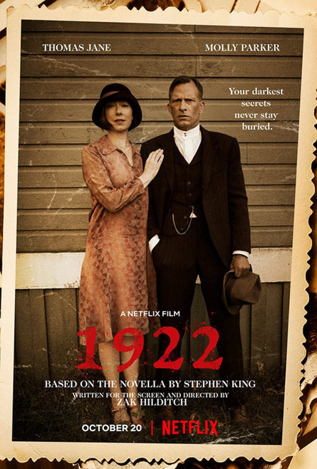 1922 (2017) 4 Poster Canvas Movie Film Print A0 A1 A2 A3 A4 A5 A6 Art Wall Decor