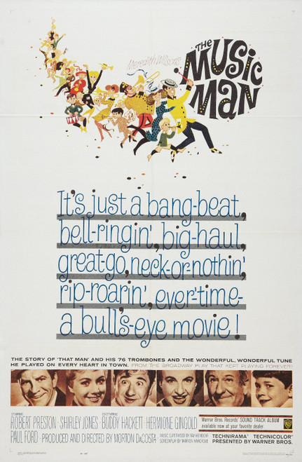 The Music Man (1962)_1 Poster Canvas Movie Film Print A0 A1 A2 A3 A4 A5 A6 Art W