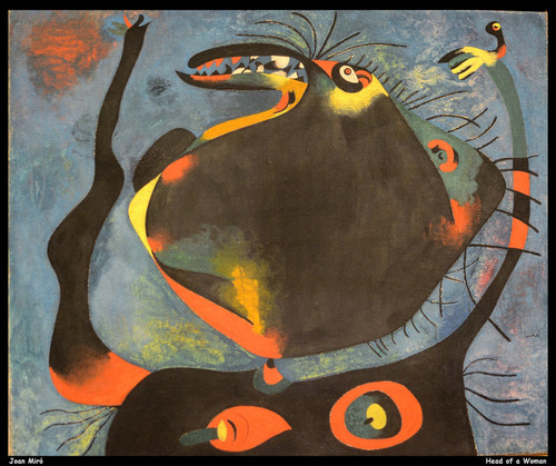 joan-mir---head-of-a-woman--jpb_26107464112_o(1) Poster Canvas Movie Film Print