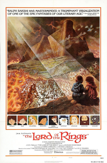 The Lord of the Rings (1978)_2 Poster Canvas Movie Film Print A0 A1 A2 A3 A4 A5