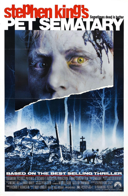 Pet Sematary 01 Poster Canvas Movie Film Print A0 A1 A2 A3 A4 A5 A6 Art Wall Dec