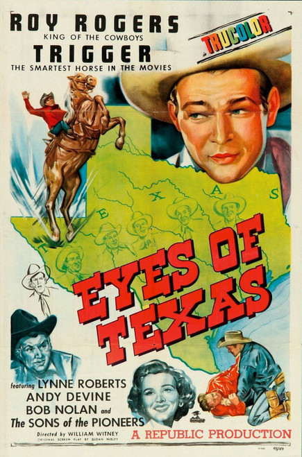 Eyes of Texas (1948)_0 Movie Film Poster Canvas iconic design