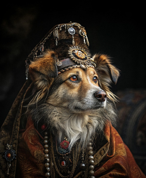 King Pet PortraitRegal Pet PortraitCommender Pet PortraitCustom Pet Portrait Roy