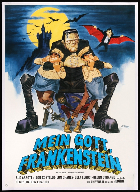 ABBOTT AND COSTELLO MEET FRANKENSTEIN (1948) 2-fotor-202404115347 Poster Canvas
