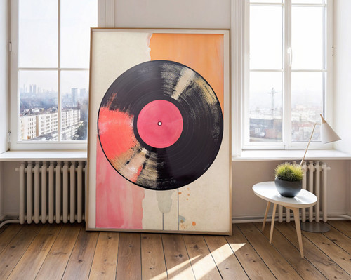 Retro_Music_Poster__Vintage_Vinyl_Record_Wall_Art__Trendy_Preppy_Prints__Groovy_