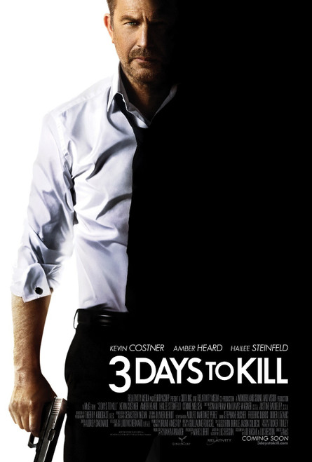 3 Days to Kill (2014)_1 Movie Film Poster Canvas iconic design