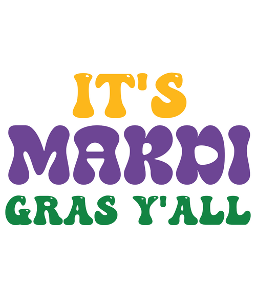 It's Mardi Gras Y'all-01 Poster Canvas Movie Film Print A0 A1 A2 A3 A4 A5 A6 Art
