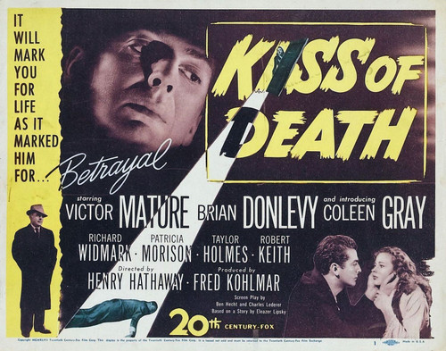 Kiss of Death (1947)_3 Poster Canvas Movie Film Print A0 A1 A2 A3 A4 A5 A6 Art W