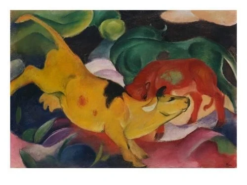 franz-marc-cows-yellow-red-green-1912_a-l-9229263-8880731 Poster Canvas Movie Fi