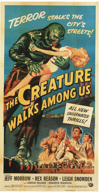 The Creature Walks Among Us- 1956 Poster Canvas Movie Film Print A0 A1 A2 A3 A4