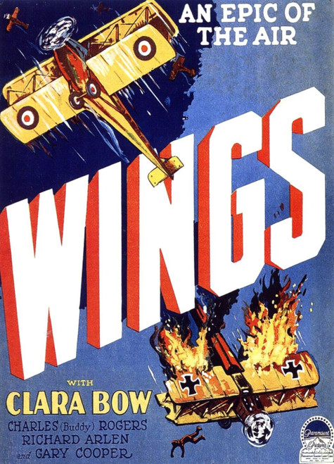 Wings (1927)_3 Poster Canvas Movie Film Print A0 A1 A2 A3 A4 A5 A6 Art Wall Deco