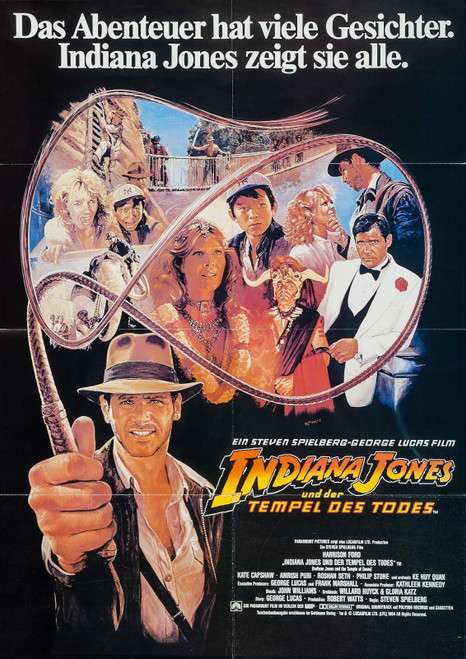 Indiana Jones and the Temple of Doom (1984)_10 Poster Canvas Movie Film Print A0