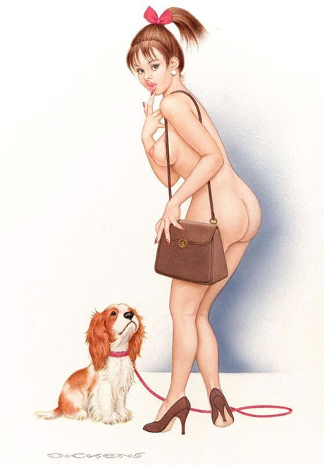 Archie_Dickens_Pin-Up_Art010 Poster Canvas Print Art Painting Decor Reprint wall