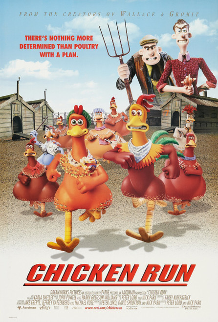 Chicken Run (2000)_2 Movie Film Poster Canvas iconic design