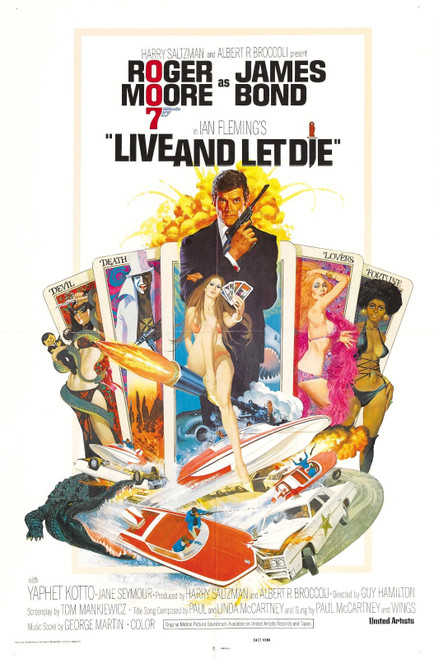 Live and Let Die (1973)_2 Poster Canvas Movie Film Print A0 A1 A2 A3 A4 A5 A6 Ar