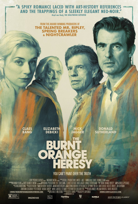 The Burnt Orange Heresy (2020)_1 Poster Canvas Movie Film Print A0 A1 A2 A3 A4 A