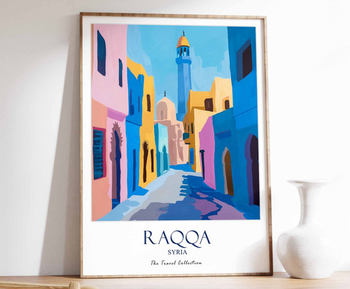 2_Raqqa Print, Raqqa Travel Poster, Middle East Travel Print, Islamic Decor, Gif