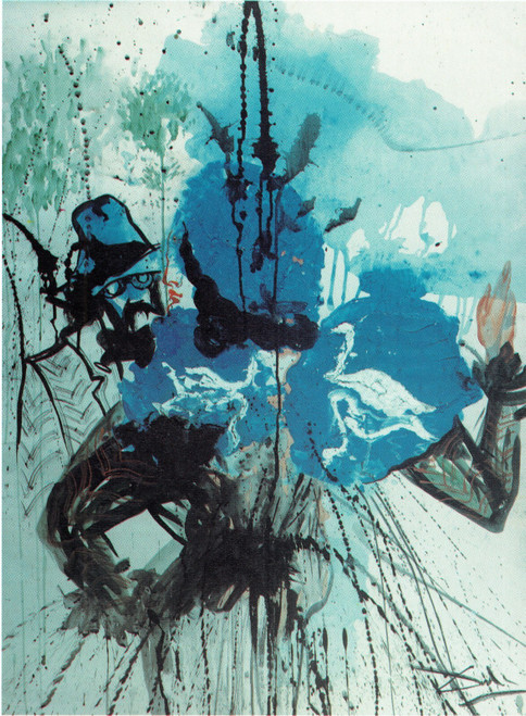 Salvador Dali - Figure with Swan 1974 Poster Canvas Movie Film Print A0 A1 A2 A3