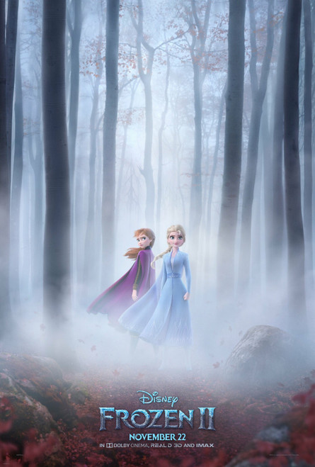 Frozen II (2019)_3 Movie Film Poster Canvas iconic design