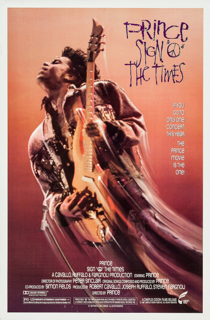 Sign _o_ the Times (1987)_0 Poster Canvas Movie Film Print A0 A1 A2 A3 A4 A5 A6