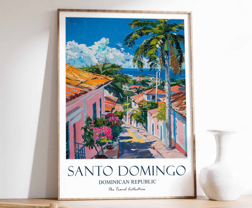 4_Santo Domingo Print, Santo Domingo Travel Poster, Dominican Republic Travel Ar